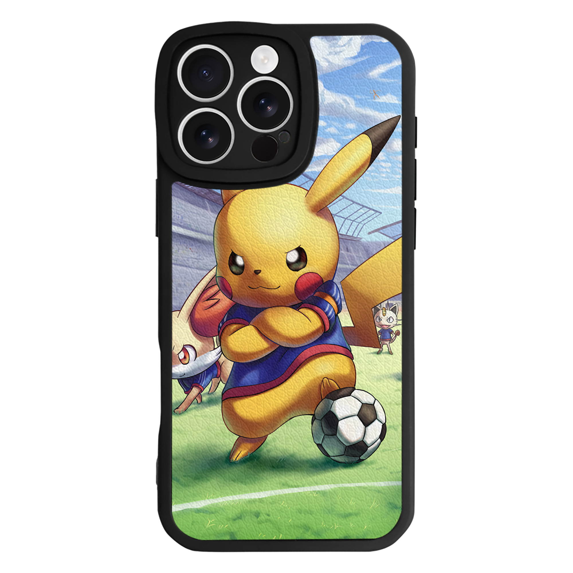 （画像用） ポケットモンスター Pokémon 【iPhone 16シリーズ対応】シリコンスマホケース（レザー調） 材質：シリコン